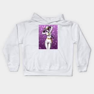 white ranger Kids Hoodie